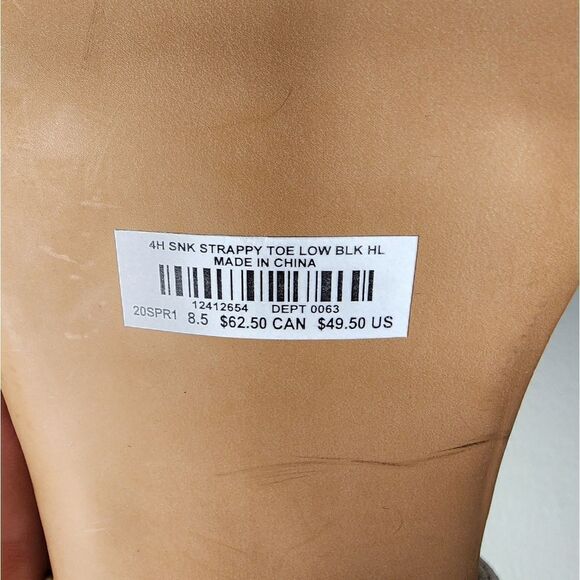 Torrid Sandals Womens 8.5 Wide Faux Tan Snake Skin Double Strap Stack Heel Shoes - Picture 5 of 5